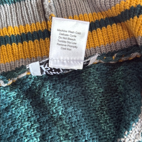 Anthony Richards Green and Yellow Cardigan Sweater - Picture 4 of 4